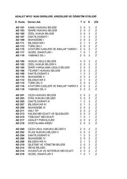 Adalet Meslek Y&uuml;ksekokulu