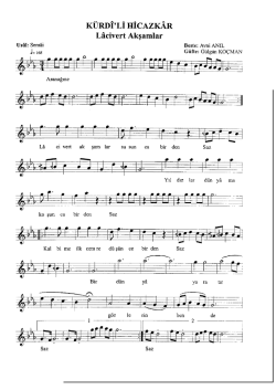 K&uuml;rdilihicazkar-Lacivert akşamlar susunca birden