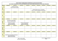 DIŞ TİCARET HAFTALIK DERS PROGRAMI ALTTAN