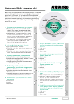 &Uuml;retim verimliliği