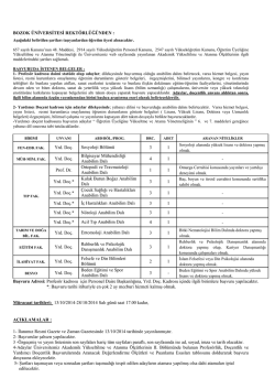 Tıklayınız! - Bozok &Uuml;niversitesi