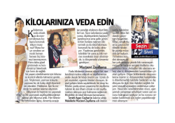 Milliyet Gazetesi - Sezin Sivri - 12 Aralık 2014