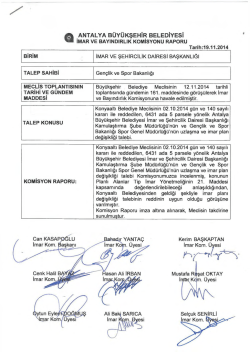 G&uuml;ndemin 44.Maddesi - Antalya Belediyesi