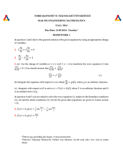 TOBB EKONOMİ VE TEKNOLOJİ &Uuml;NİVERSİTESİ MAK 501