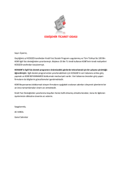 kosgeb başvuru adımları - Eskişehir Ticaret Odası