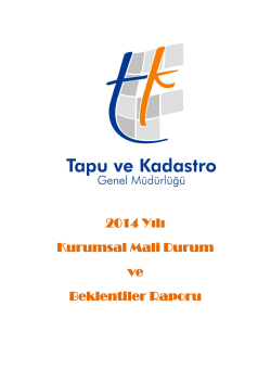 2014 Yılı Kurumsal Mali Durum ve Beklentiler Raporu