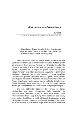 kitap tanıtım ve değerlendirmesi