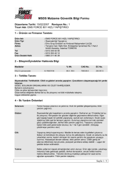 MSDS EMS Force 801 tr\374