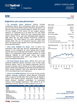 ŞİRKET G&Uuml;NCELLEME Değerleme &ccedil;ok cazip