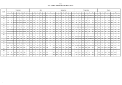 T.C Sınıf Pazartesi Salı &Ccedil;arşamba Perşembe Cuma VALİ SAFFET