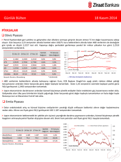 18 Kasım 2014 tarihli piyasa yorumu