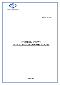 OSD 2013 Yılı Değerlendirme Raporu