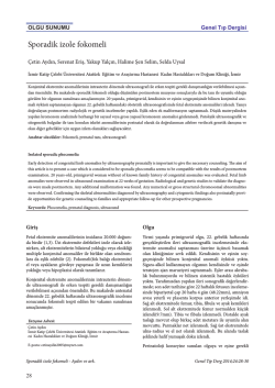 Sporadik izole fokomeli