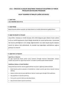 B&uuml;y&uuml;k Boyutlu Polimer Par&ccedil;alar İ&ccedil;in Kalıp Tasarım ve