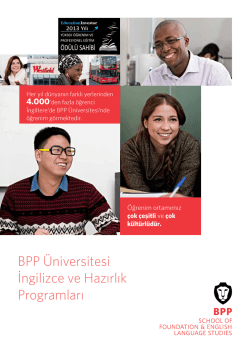 BPP &Uuml;niversitesi İngilizce ve Hazırlık Programları