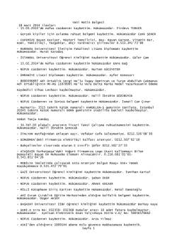 18 mart 2014 ilanlari