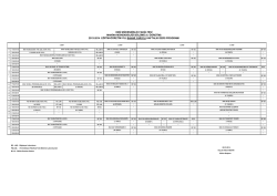 2013-2014 BAHAR Yarıyılı Haftalık Ders Programı (II. &Ouml;ĞRETİM)