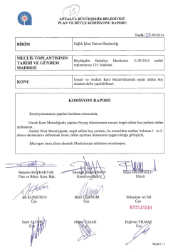 G&uuml;ndemin 14.Maddesi - Antalya Belediyesi