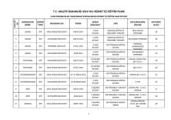 2014 YILI HİZMET İ&Ccedil;İ EĞİTİM PLANI.xlsx