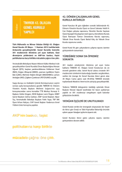 tmmob 43. olağan genel kurulu yapıldı