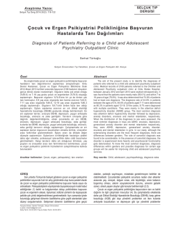 Çocuk ve Ergen Psikiyatrisi Polikliniğine