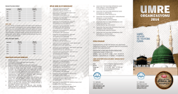 ORGANiZASYONU 2014 - Diyanet Almanya Hac ve Umre