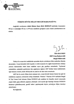 z ........ .&Aring;&scaron;ı - T&uuml;rkiye B&uuml;y&uuml;k Millet Meclisi