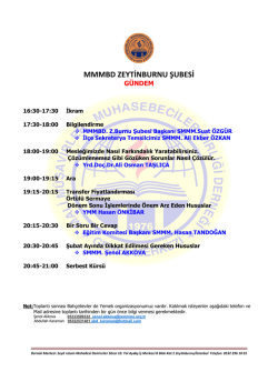 MMMBD ZEYTİNBURNU ŞUBESİ