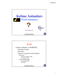 Kelime Anlamları
