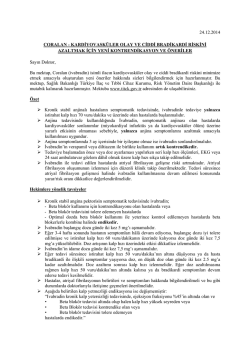 24.12.2014 coralan - kardiyovask&uuml;ler olay ve ciddi bradikardi riskini