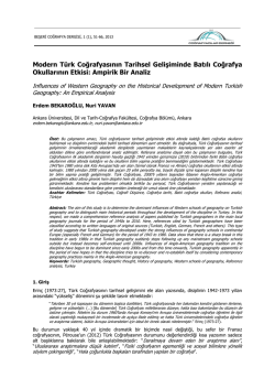Influences of Western Geography on the Historical Development of