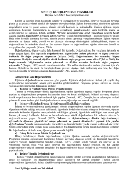 ders değerlendirme uygulamaları -1