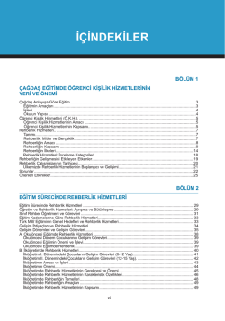 İ&Ccedil;İNDEKİLER