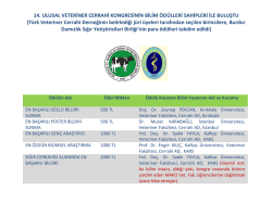 Kongre Bilim &Ouml;d&uuml;lleri i&ccedil;in TIKLAYINIZ.