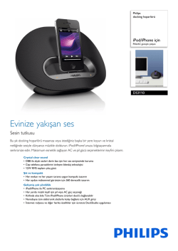 DS3110/12 Philips docking hoparl&ouml;r&uuml;