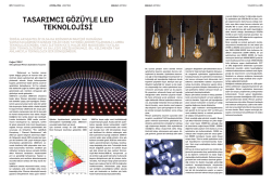 tasarımcı gözüyle led teknolojisi
