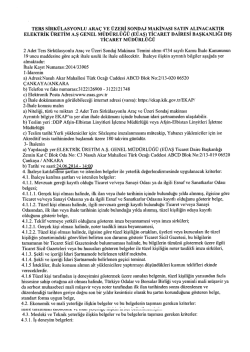 ters sirk&uuml;lasyonlu ara&ccedil; ve &uuml;zeri sondaj makinası satın alınacaktır