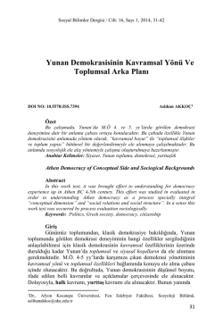 Aslıhan AKKO&Ccedil; - Sosyal Bilimler Dergisi