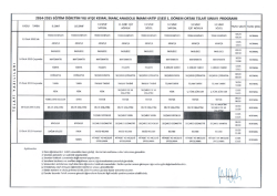 2014-2015 EĞİTİM &ouml;ĞRETİM YİLİ AYŞE KEMAL İNAN&Ccedil; ANADOLU
