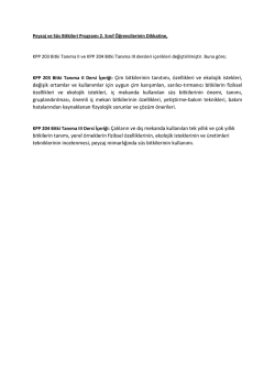 KPP 203 Bitki Tanıma II Dersi İ&ccedil;eriği: &Ccedil;im bitkilerinin tanıtımı