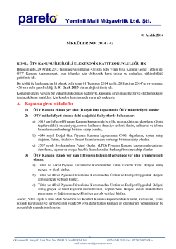 sırk-14-42 otv kanunu ile ılgılı elektronık kayıt