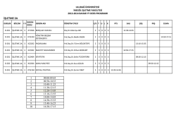 İŞLETME 2A - Uludağ Üniversitesi İnegöl İşletme Fakültesi