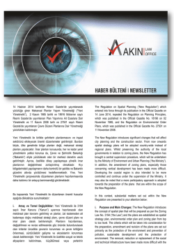 Mekansal Planlar Yapım Y&ouml;netmeliği