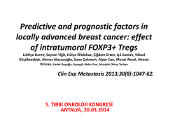 Predictive And Prognostic Factors İn Locally Advanced Breast