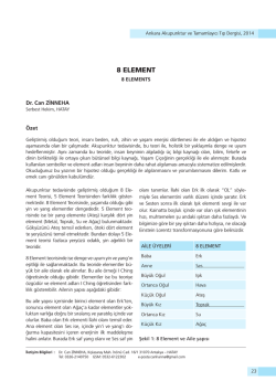 8 ELEMENT - Ankara Akupunktur Derneği