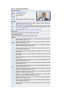 Detaylı &Ouml;zge&ccedil;miş - Elektrik ve Elektronik M&uuml;hendisligi