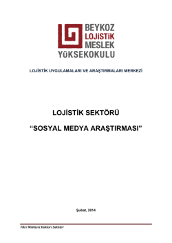 sosyal medya araştırması - Beykoz Lojistik Meslek Y&uuml;ksekokulu