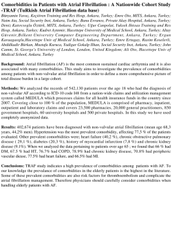TRAF (TuRkish Atrial Fibrillation data base)