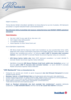 Değerli Avukatımız, T&uuml;rkiye Barolar Birliği