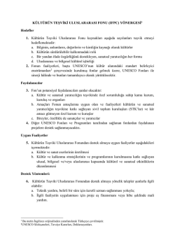 K&uuml;lt&uuml;r&uuml;n Teşviki Uluslararası Fonu (IFPC)
